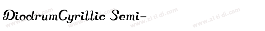 DiodrumCyrillic Semi字体转换